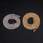 3MM 4MM 5MM VVS Moissanite Reverse Tennis Chain