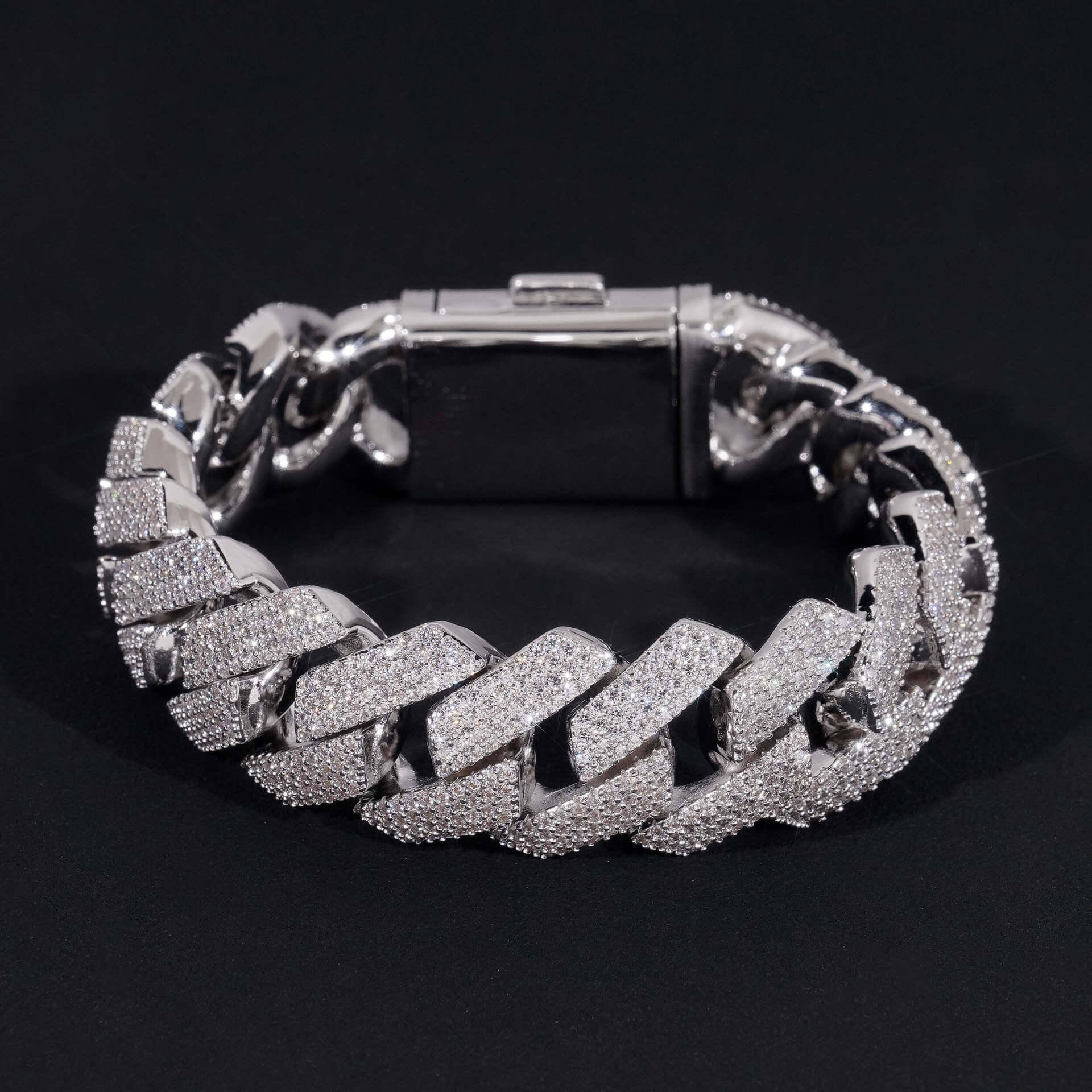 20MM 4 Rows 5A+ Diamond Edge Cuban Link Chain