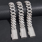 20MM 4 Rows 5A+ Diamond Edge Cuban Link Chain