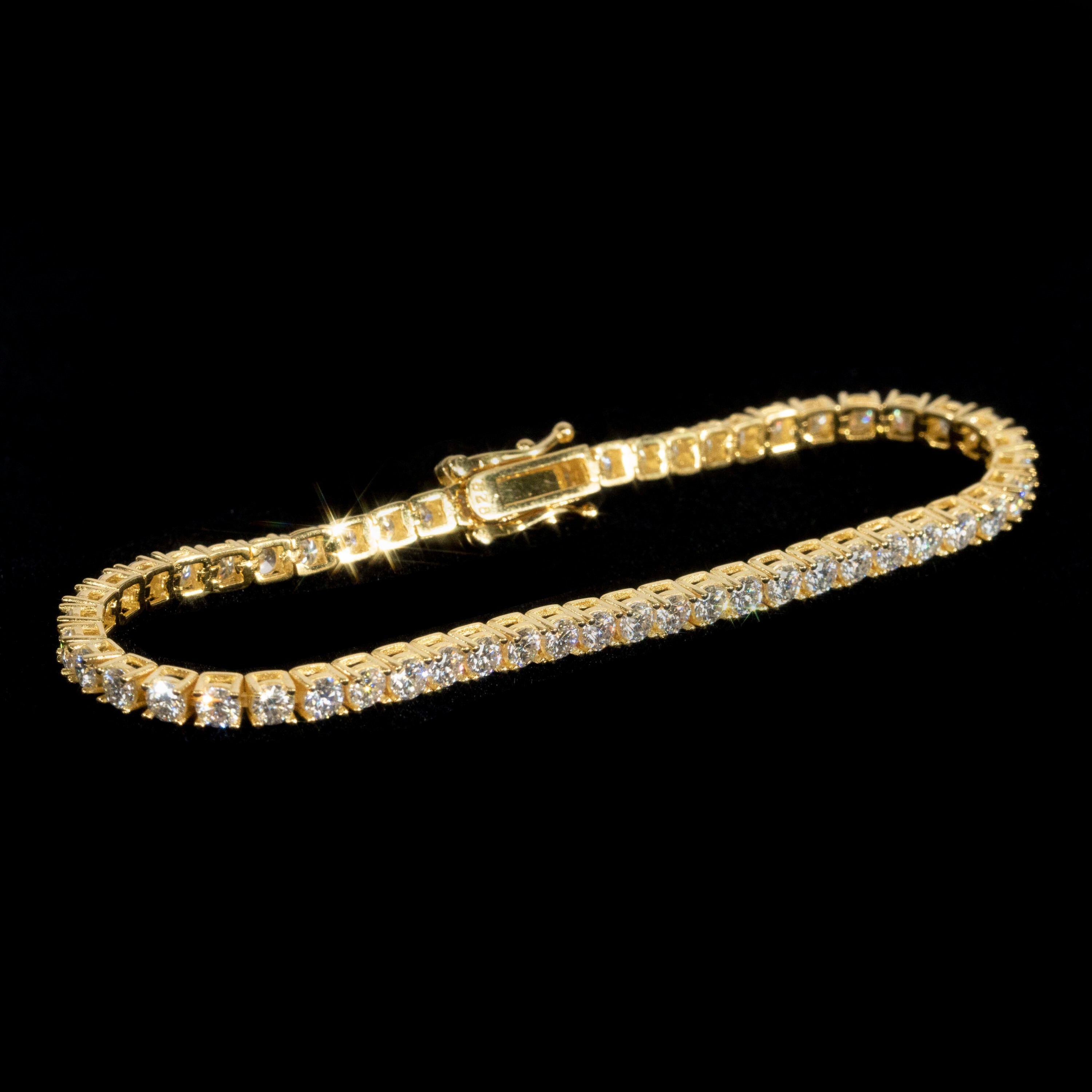 GL 2MM 3MM 4MM 5MM 6.5MM S925 Silver Moissanite Diamond Tennis Chain Bracelet