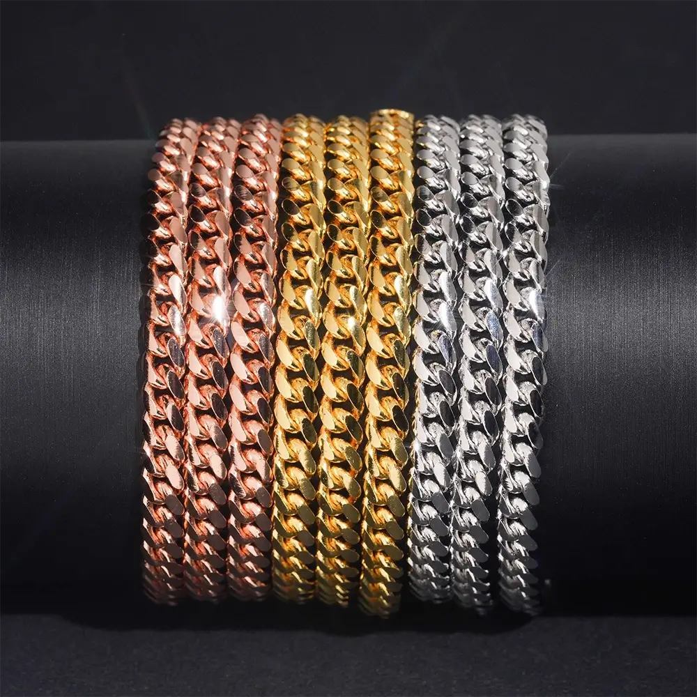 5MM Classic High-Polish Sterling Silver Cuban Chain Secondary image
