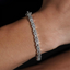X Shape 6MM VVS Moissanite Tiny Cuban Chain Bracelet