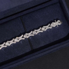 X Shape 6MM VVS Moissanite Tiny Cuban Chain Bracelet