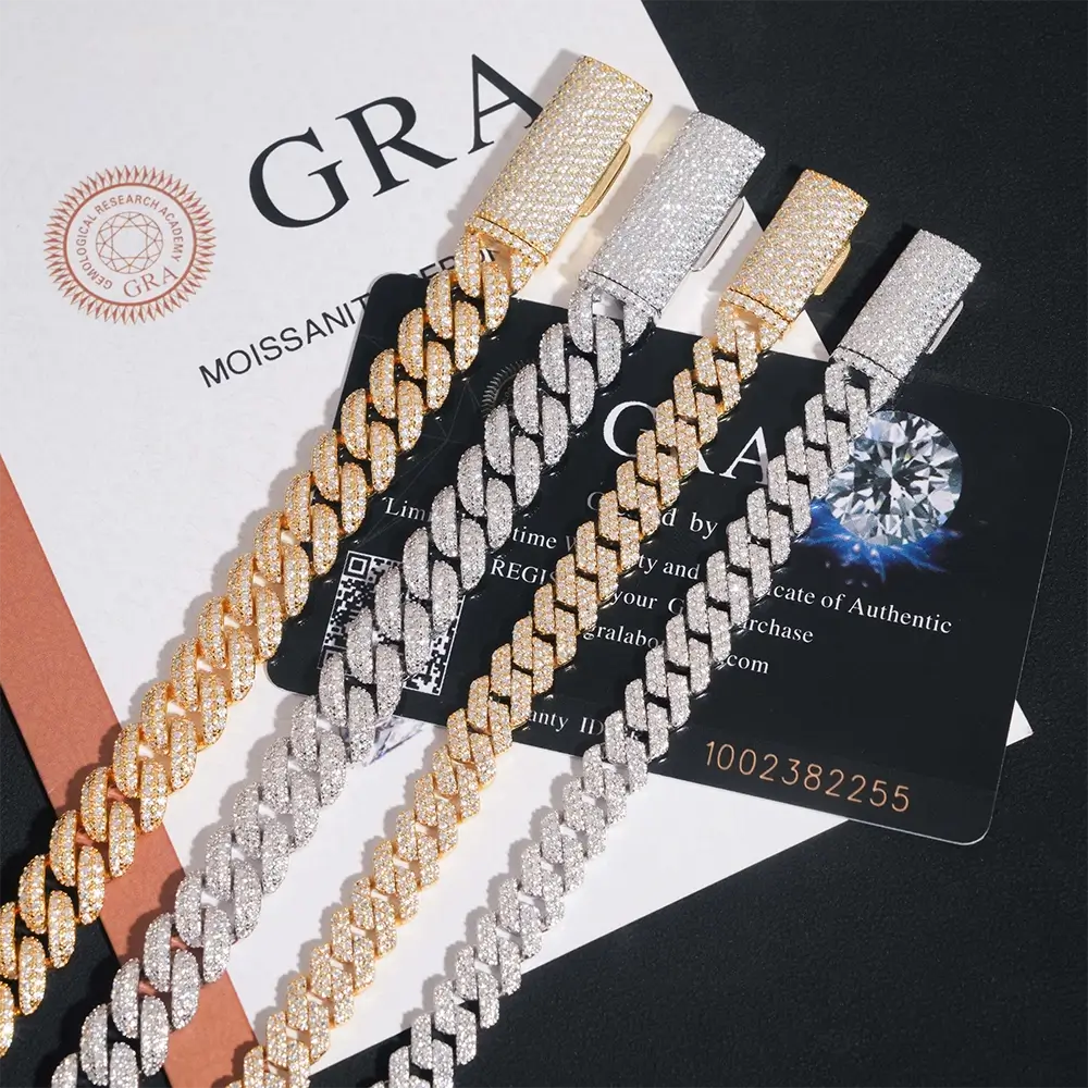 GL 10mm 2 Rows Miami Hip Hop Cuban Chain