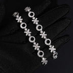 8MM XO VVS Moissanite Bracelet 925 Silver