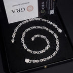 VVS Moissanite Infinity Bracelet 925 Silver 8.5mm Iced Out Chain