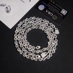VVS Moissanite Infinity Bracelet 925 Silver 8.5mm Iced Out Chain