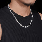 GL Black Onyx Clover 925 Silver Moissanite 3mm 5mm Tennis Chain