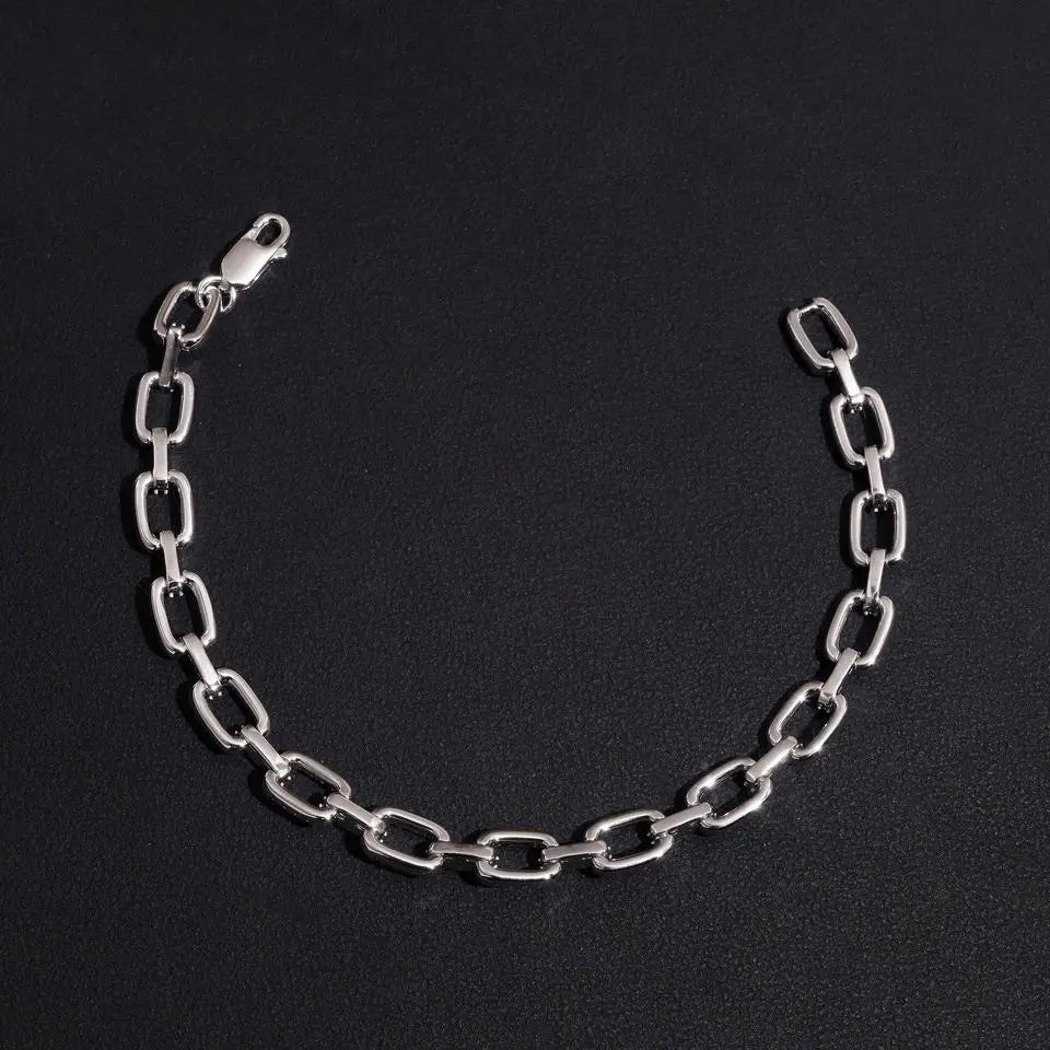 【US 3 Days Delivery】6.9MM VVS Moissanite Infinity Cuban Bracelet 925 Silver Secondary image