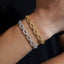 6.9MM VVS Moissanite Infinity Cuban Bracelet 925 Silver