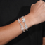GL Butterfly Iced Out 925 Silver VVS Moissanite Bracelet Tennis Chain