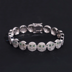 10MM Smiling Face VVS Moissanite Bracelet
