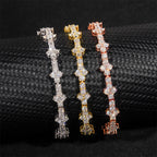 GL Mini Cross S925 Silver VVS Moissanite Tennis Chain