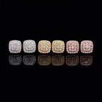 GL 8.2mm Square 925 Silver Moissanite Earrings