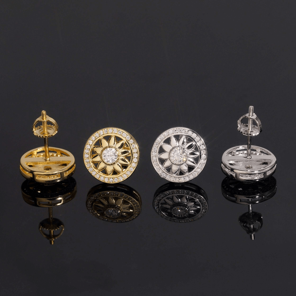 GL VVS Moissanite Diamon Winston  Stud Earrings