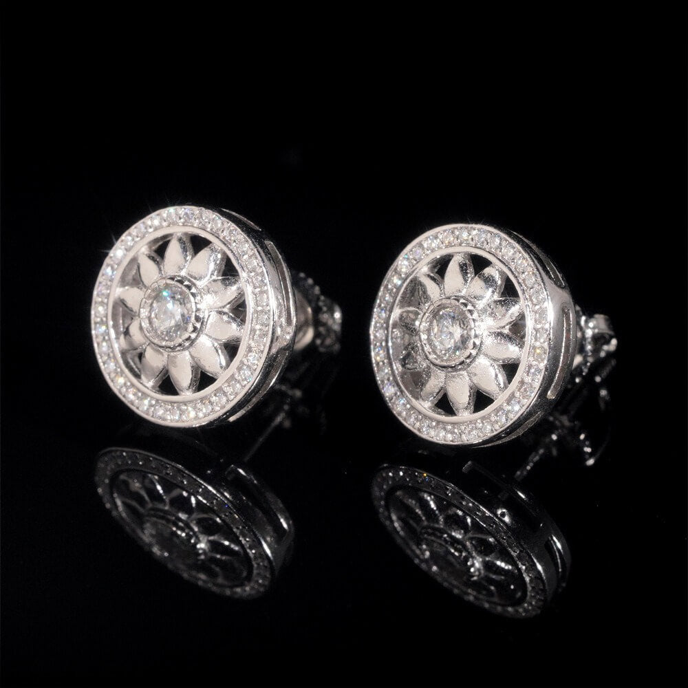 GL VVS Moissanite Diamon Winston  Stud Earrings