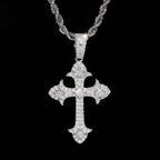 GL Iced Out Cross Princess Cut Moissanite Pendant