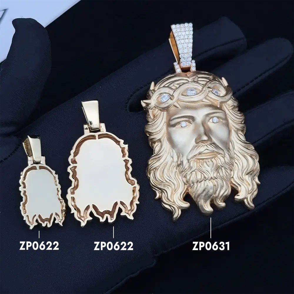 Hiphop VVS Moissanite Jesus Pendant