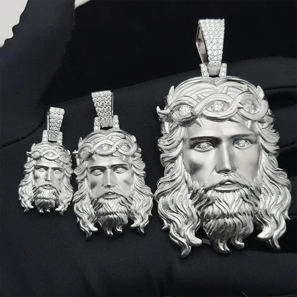 Hiphop VVS Moissanite Jesus Pendant