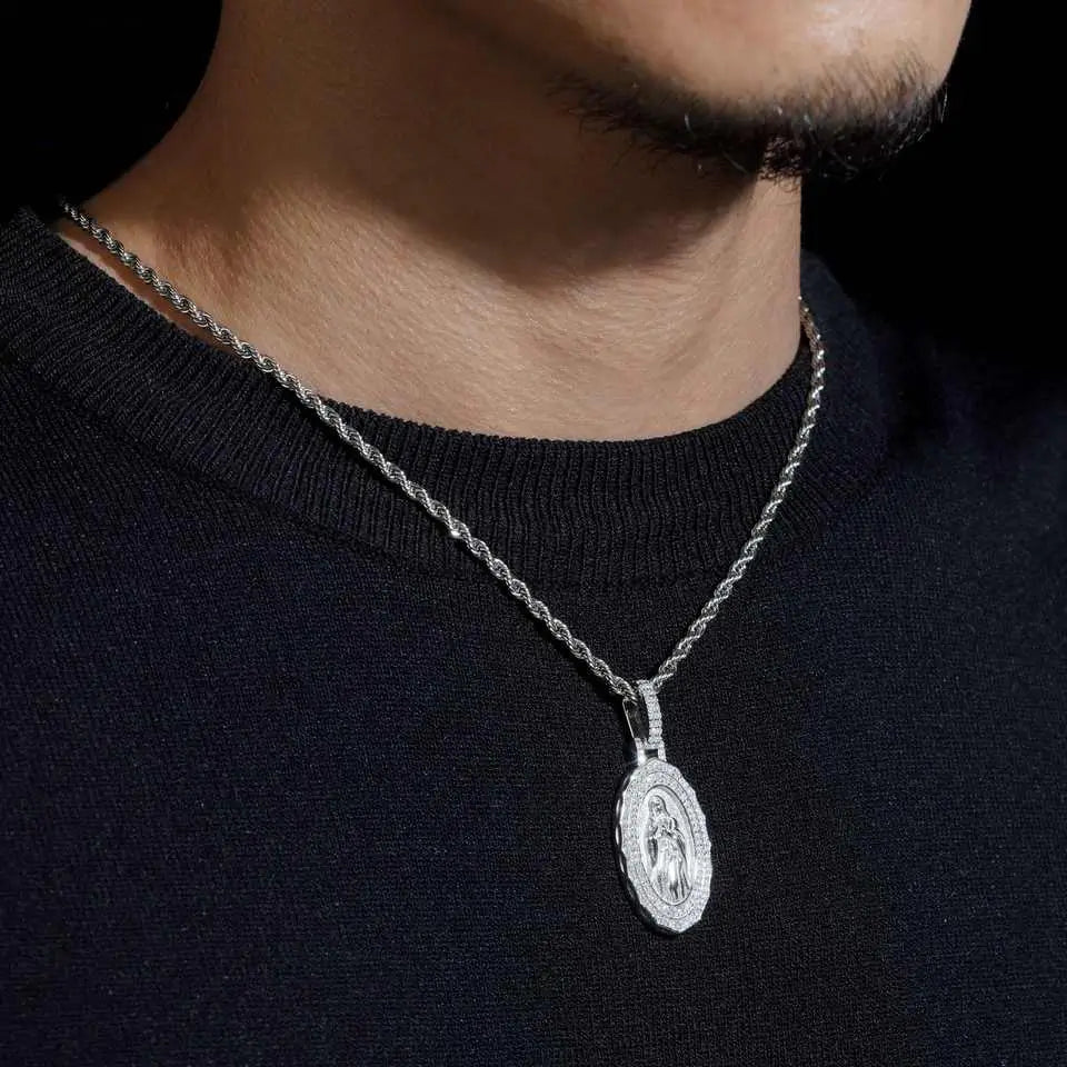 925 Silver VVS Moissanite Santa Maria Pendant Main image