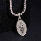 925 Silver VVS Moissanite Santa Maria Pendant