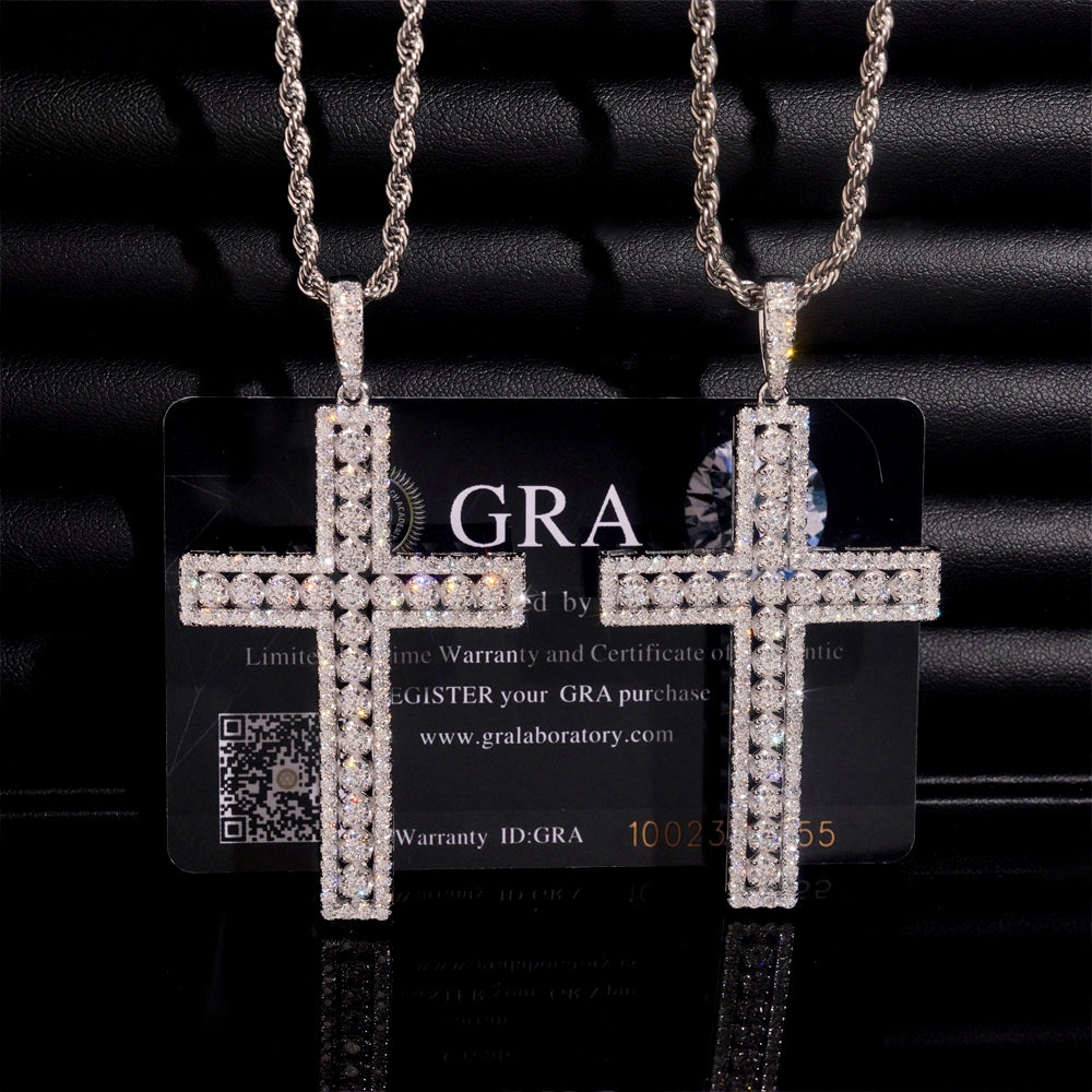 Bling Cross VVS Moissanite Pendant