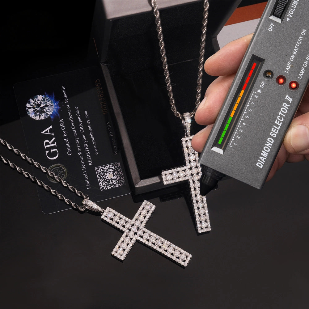 Bling Cross VVS Moissanite Pendant Secondary image