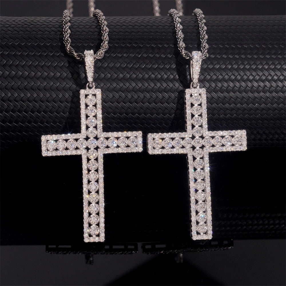 Bling Cross VVS Moissanite Pendant