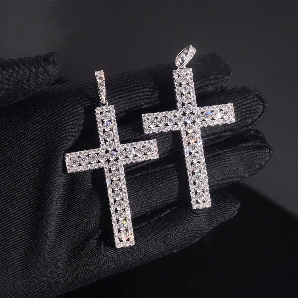 Bling Cross VVS Moissanite Pendant