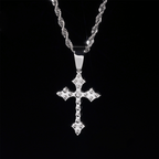 【US 3 Days Delivery】GL Iced Out Hip Hop Jewelry Vvs Moissanite Diamond Cross Pendant