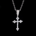 【US 3 Days Delivery】GL Iced Out Hip Hop Jewelry Vvs Moissanite Diamond Cross Pendant