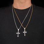 GL Iced Out Hip Hop Jewelry Vvs Moissanite Diamond Cross Pendant
