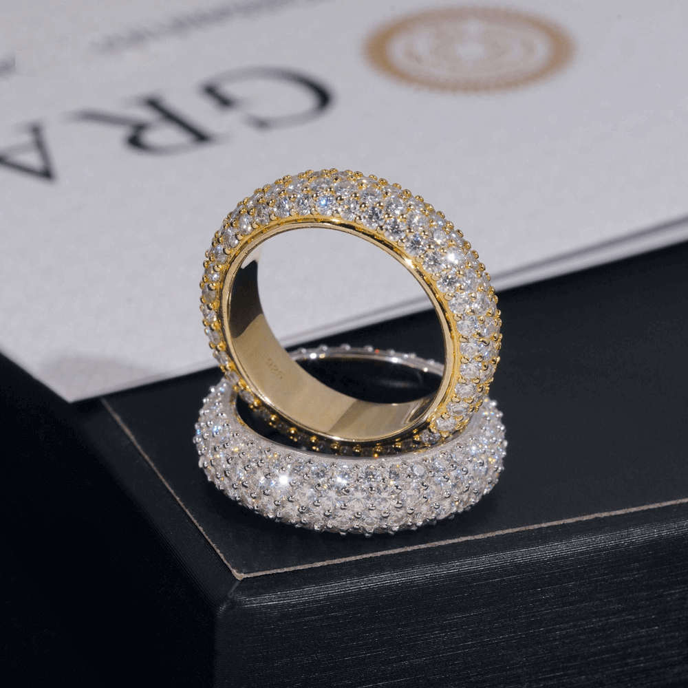 GL Chunky Eternity Band Moissanite Diamond Ring