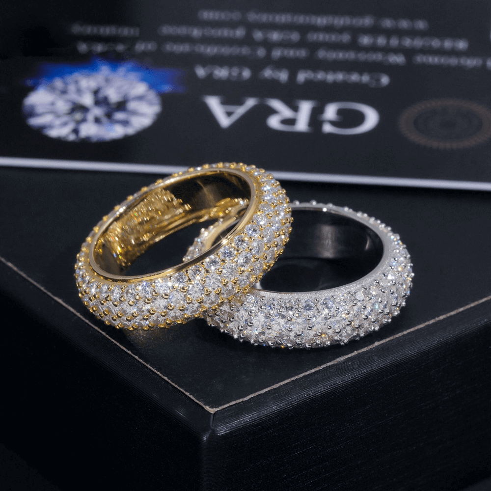 GL Chunky Eternity Band Moissanite Diamond Ring Secondary image