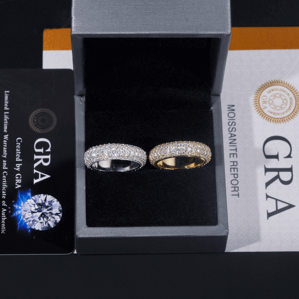 GL Chunky Eternity Band Moissanite Diamond Ring