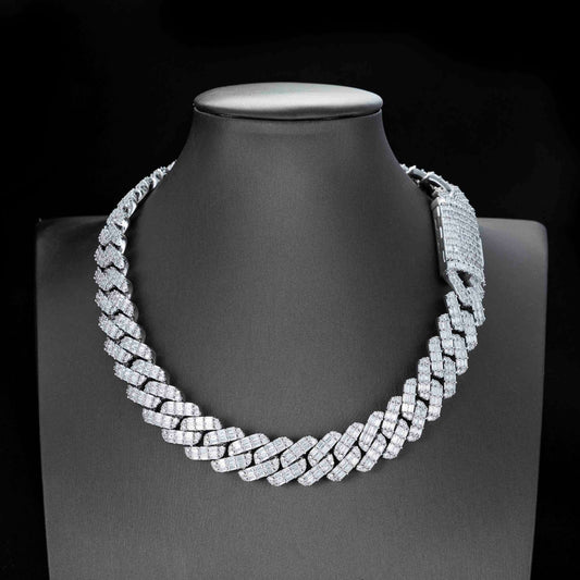 vs diamond jewelry bling moissanite natural stone cuban link chain