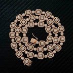 9.5MM S925 Silver Iced Out VVS Moissanite Cuban Link Chain