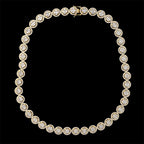 13mm Luxury 925 Silver Iced out VVS Moissanite Cluster Necklace Chain