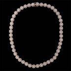 13mm Luxury 925 Silver Iced out VVS Moissanite Cluster Necklace Chain