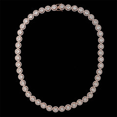 13mm Luxury 925 Silver Iced out VVS Moissanite Cluster Necklace Chain