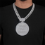 Custom VVS Moissanite special Bail Round Letter Pendant