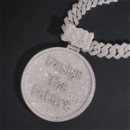 Custom VVS Moissanite special Bail Round Letter Pendant