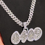 Custom Marquise Cluster Pendant - VVS Moissanite Iced Out