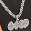 Custom Marquise Cluster Pendant - VVS Moissanite Iced Out