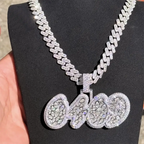 Custom Marquise Cluster Pendant - VVS Moissanite Iced Out