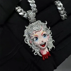 Custom Iced Out Anime Pendant - Moissanite Drip Jewelry