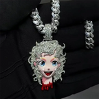 Custom Iced Out Anime Pendant - Moissanite Drip Jewelry