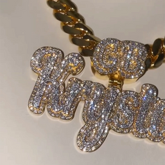 Custom 3In Letter Special Bail VVS Moissanite Pendants