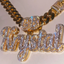 Custom 3In Letter Special Bail VVS Moissanite Pendants