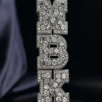 Custom Letter "MBK" Mixed Cut Setting VVS Moissanite Pendants